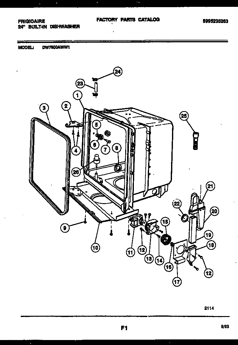 05 - TUB AND FRAME PARTS