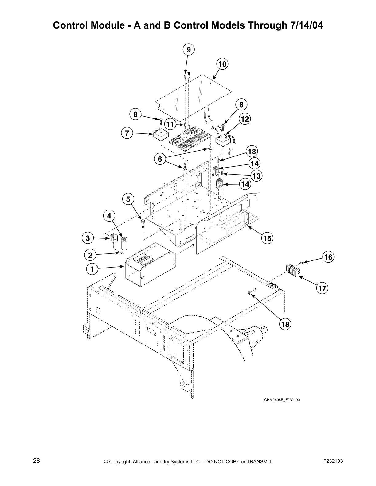Control Module - A and B Control Models Through 7/14/04