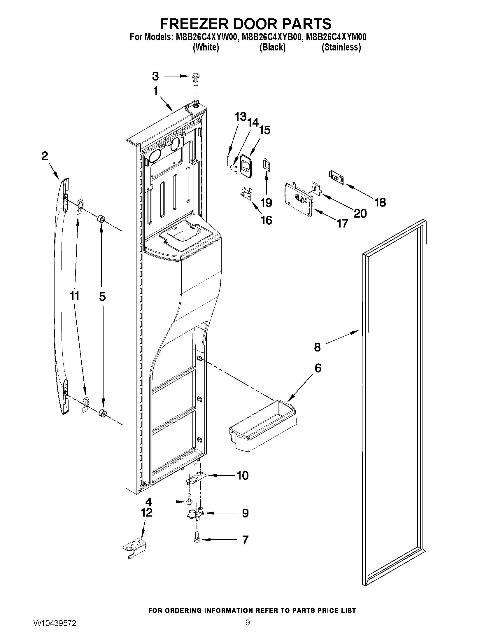 07 - FREEZER DOOR PARTS