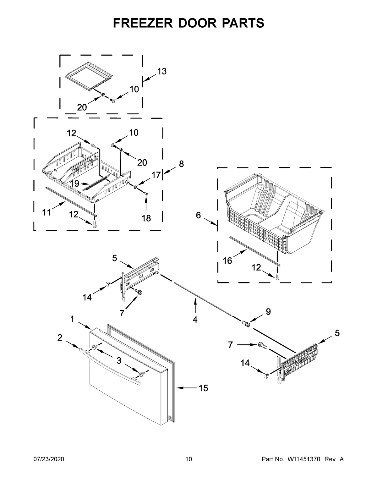 06 - FREEZER DOOR PARTS
