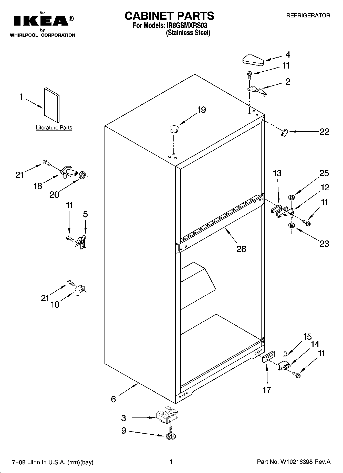 01 - CABINET PARTS