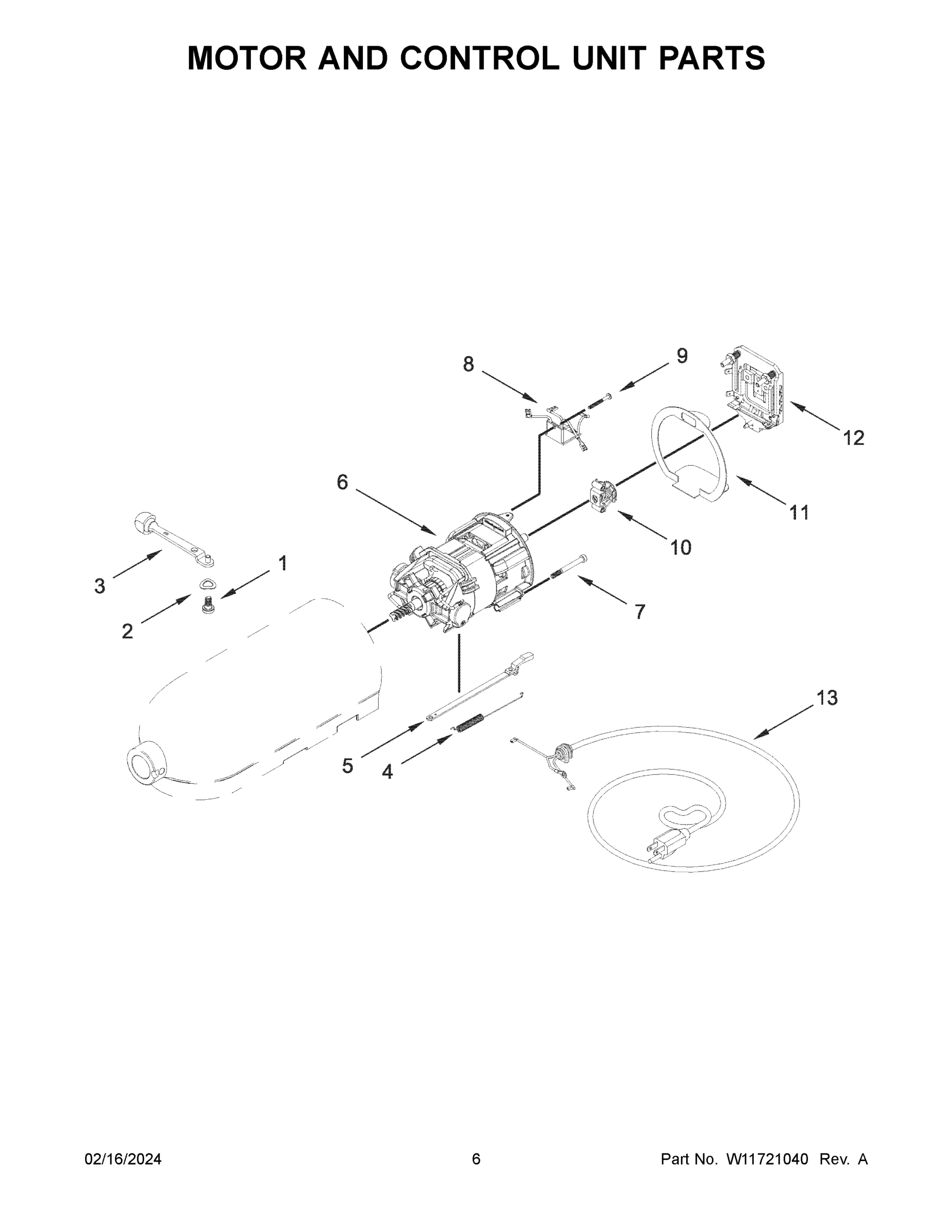 04 - MOTOR AND CONTROL UNIT PARTS
