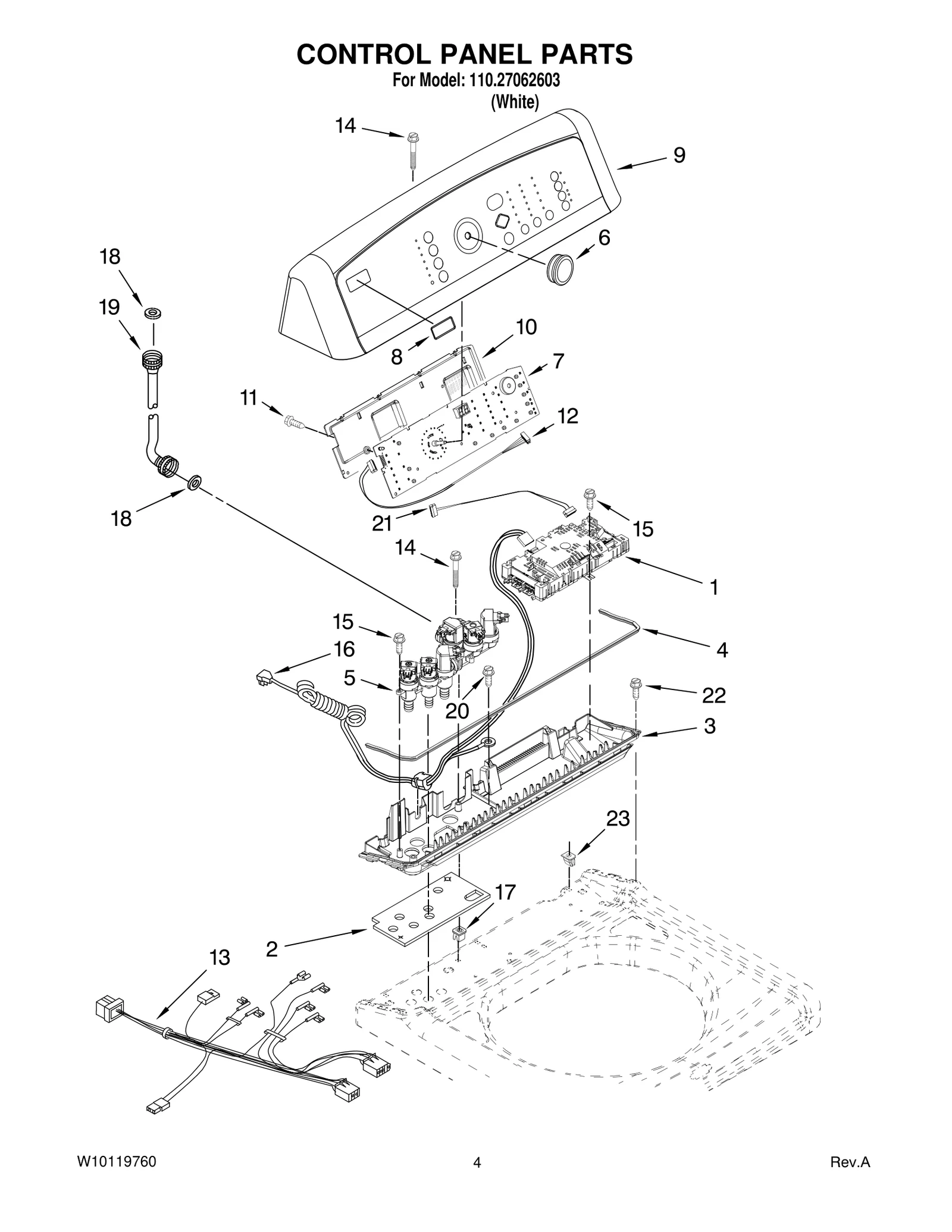 CONTROL PANEL PARTS