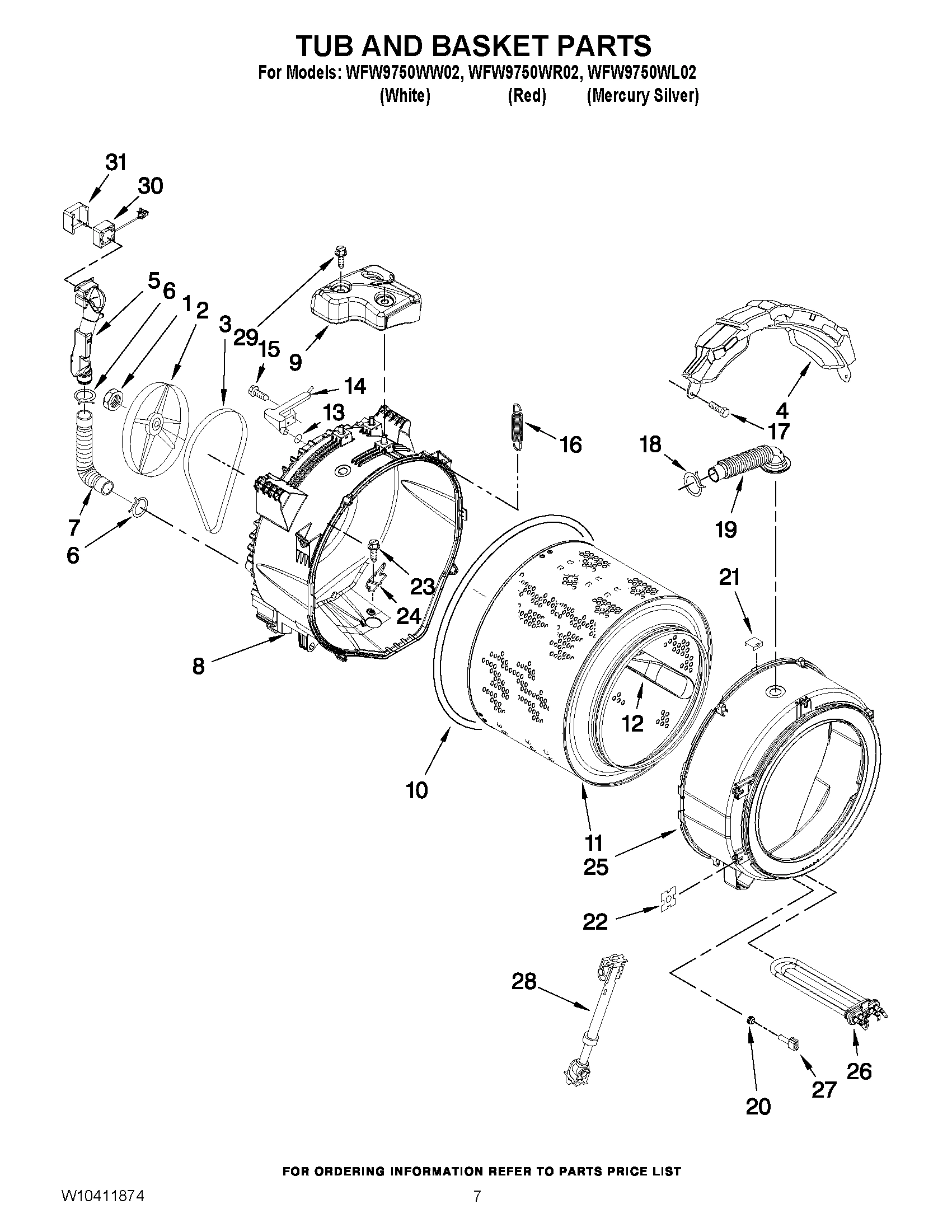 05 - TUB AND BASKET PARTS