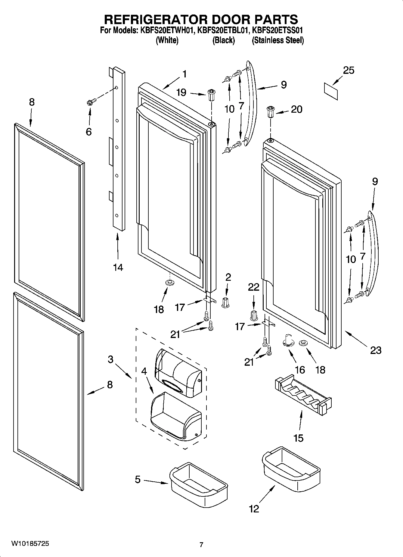 04 - REFRIGERATOR DOOR PARTS
