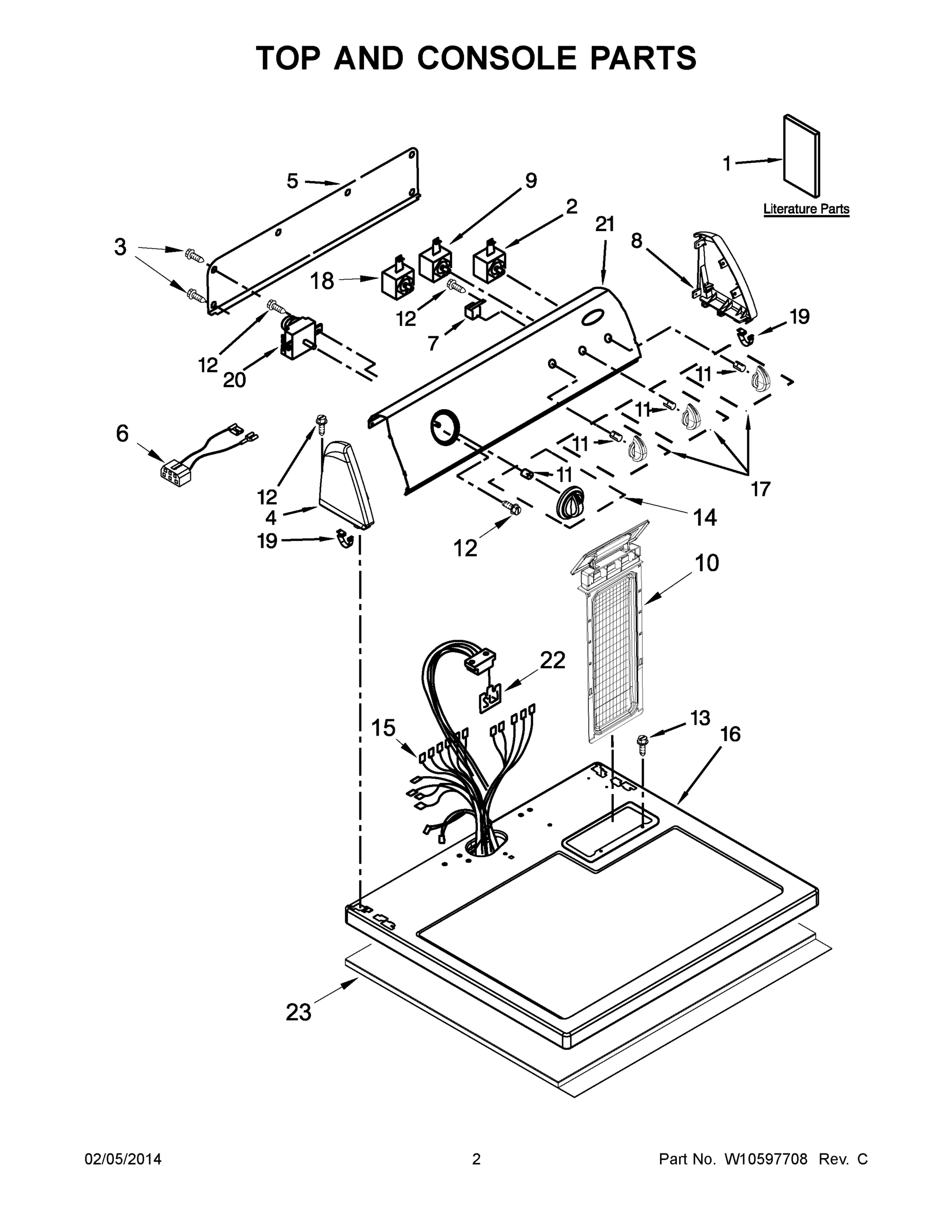 02 - TOP AND CONSOLE PARTS