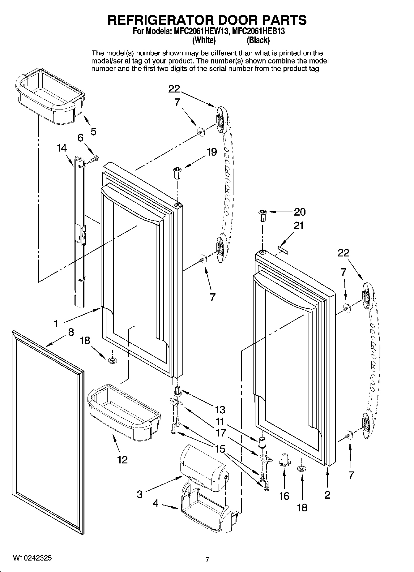 04 - REFRIGERATOR DOOR PARTS