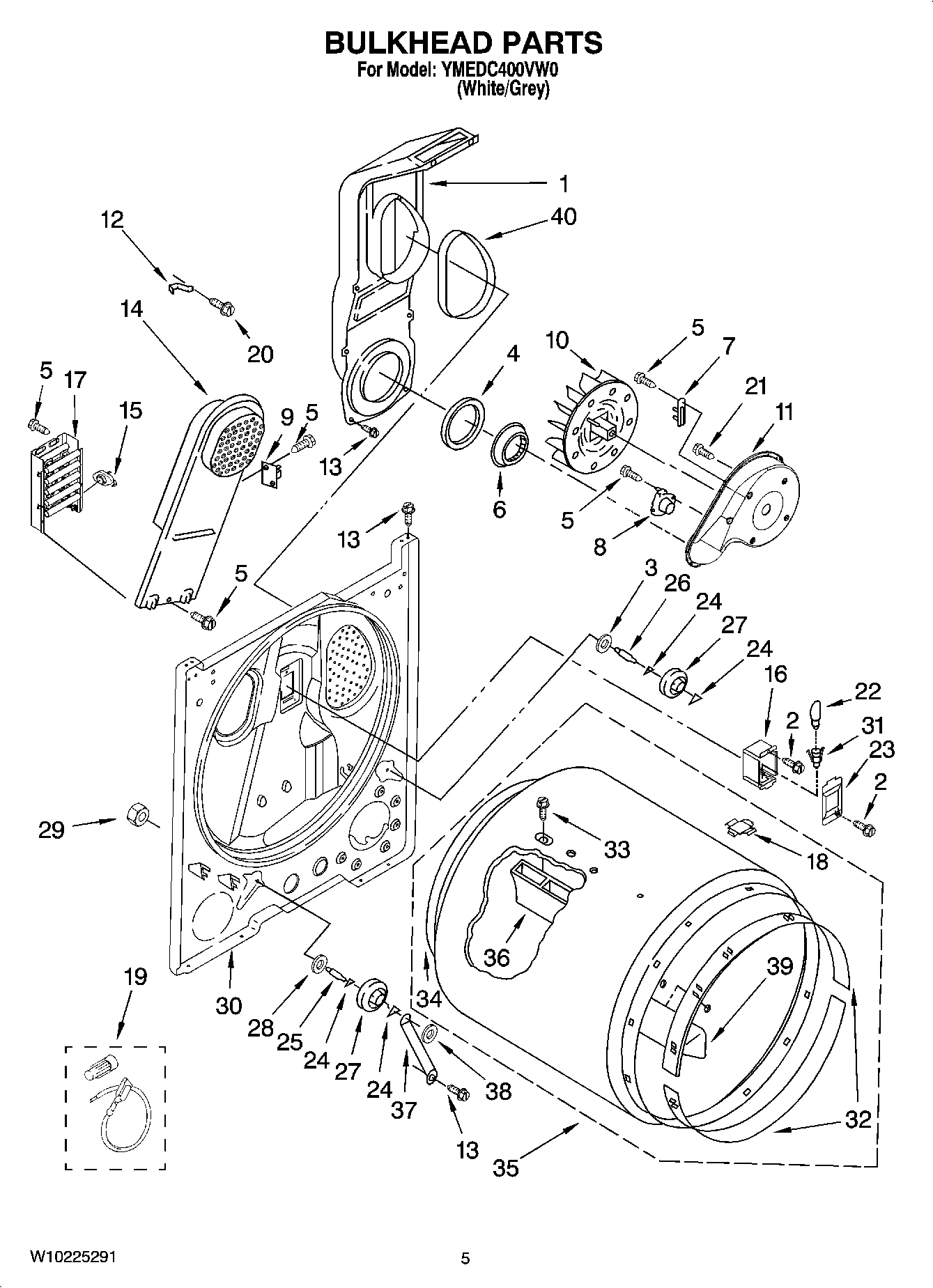 03 - BULKHEAD PARTS, OPTIONAL PARTS (NOT INCLUDED)