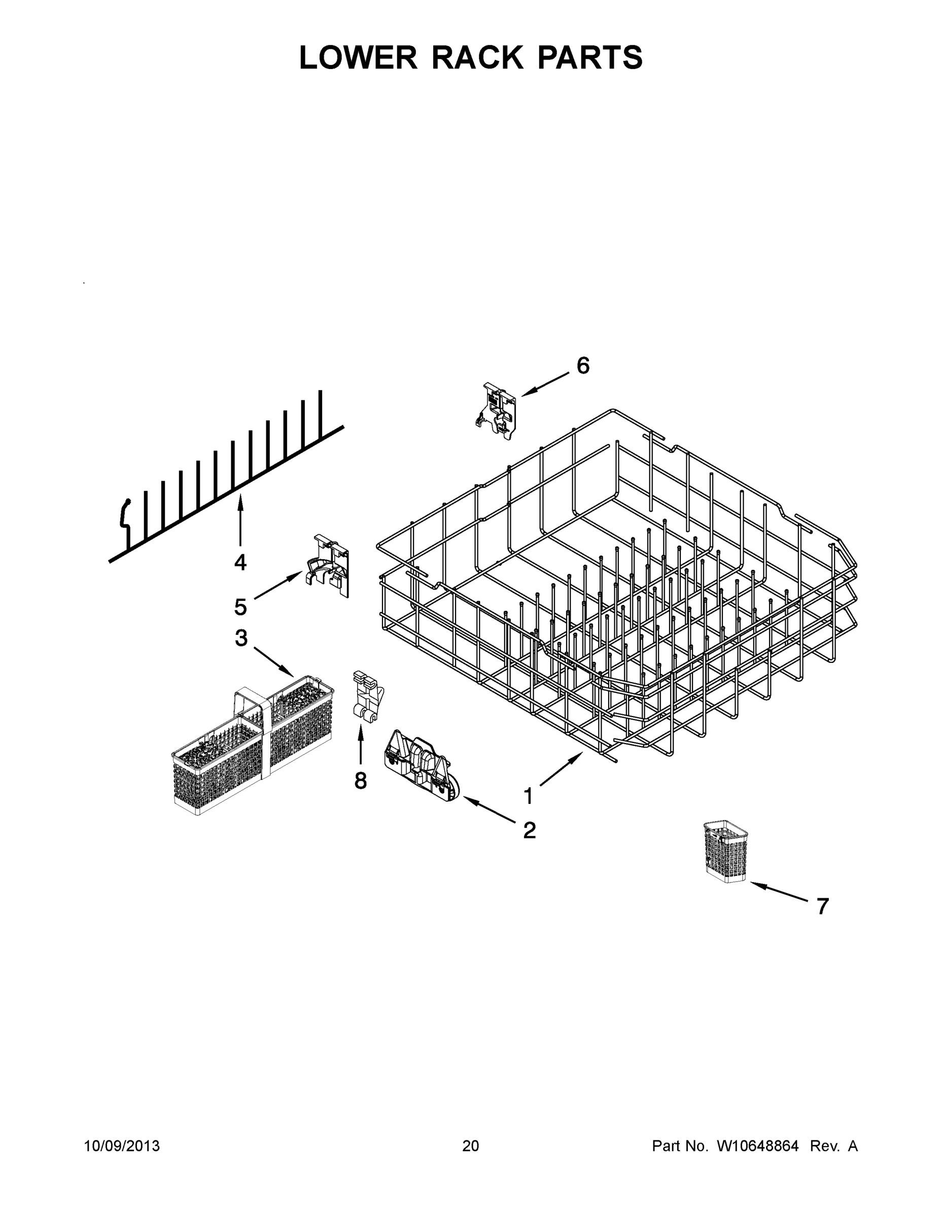 11 - LOWER RACK PARTS