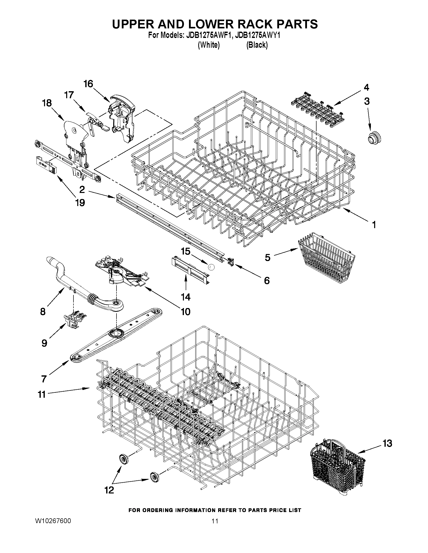 09 - UPPER AND LOWER RACK PARTS