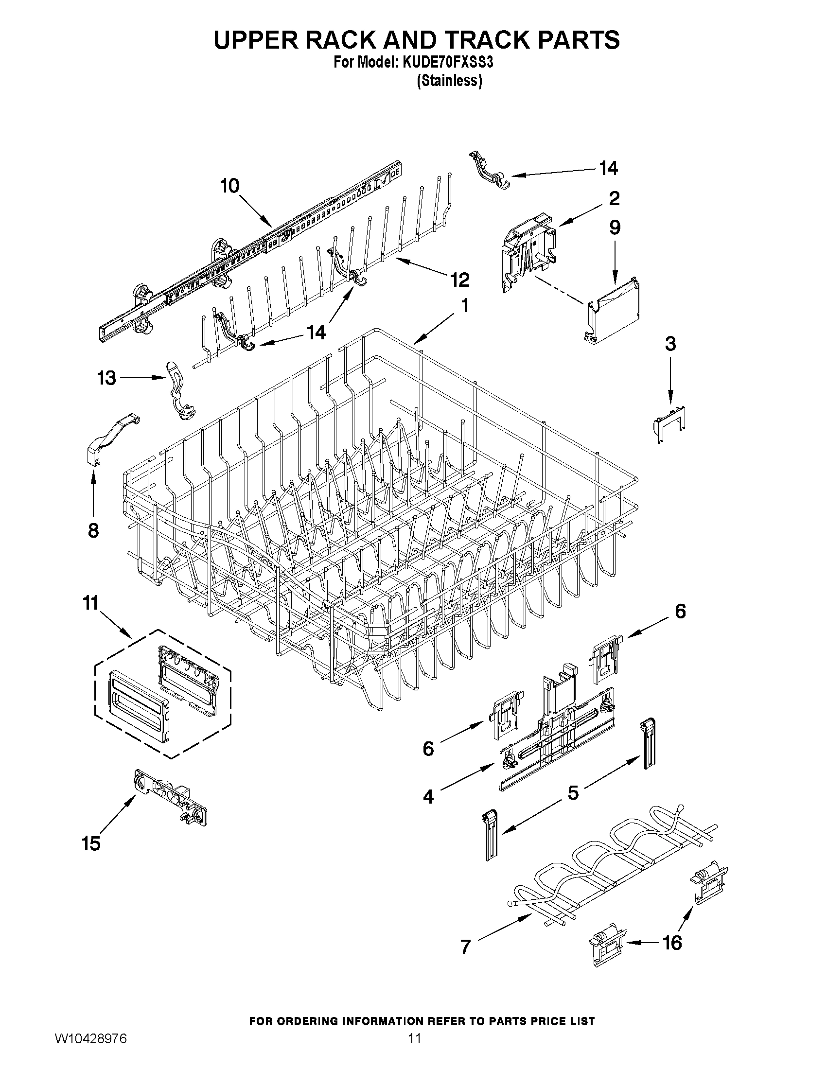 09 - UPPER RACK AND TRACK PARTS
