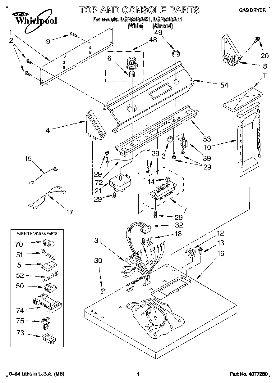 01 - TOP AND CONSOLE, LIT/OPTIONAL