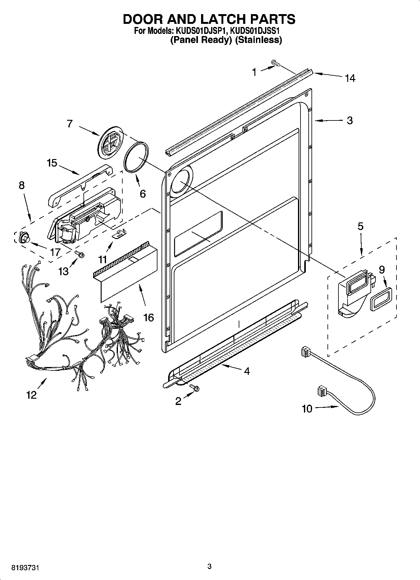 03 - DOOR AND LATCH PARTS