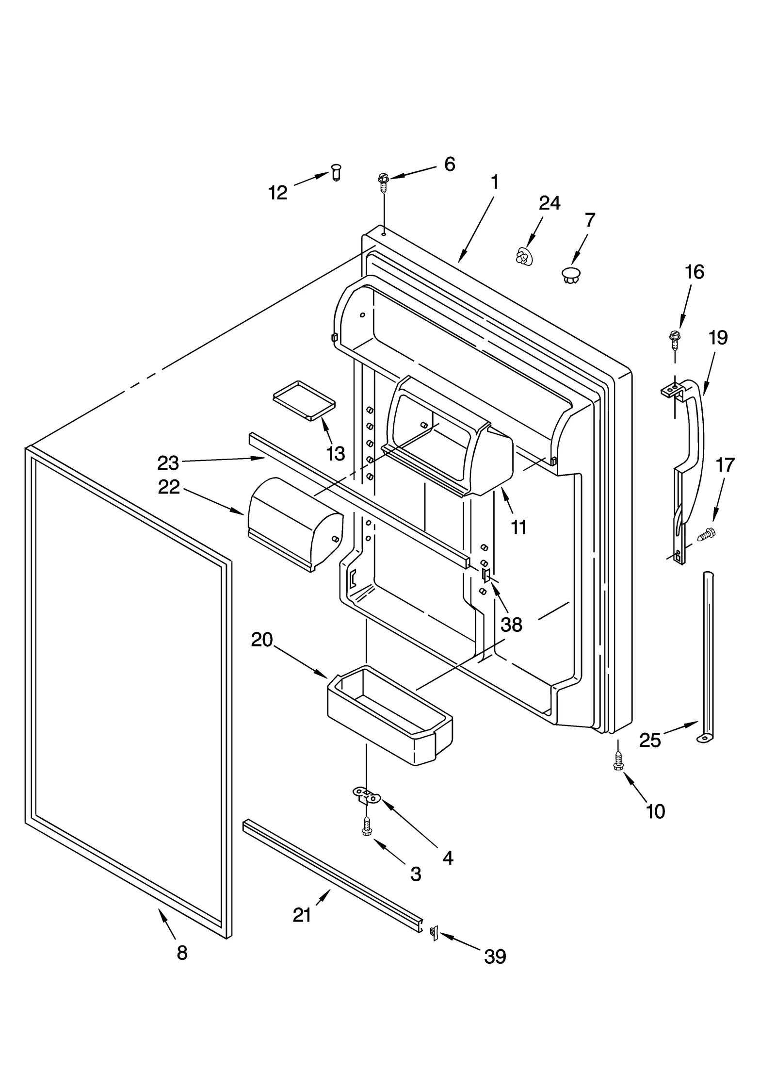 REFRIGERATOR DOOR PARTS