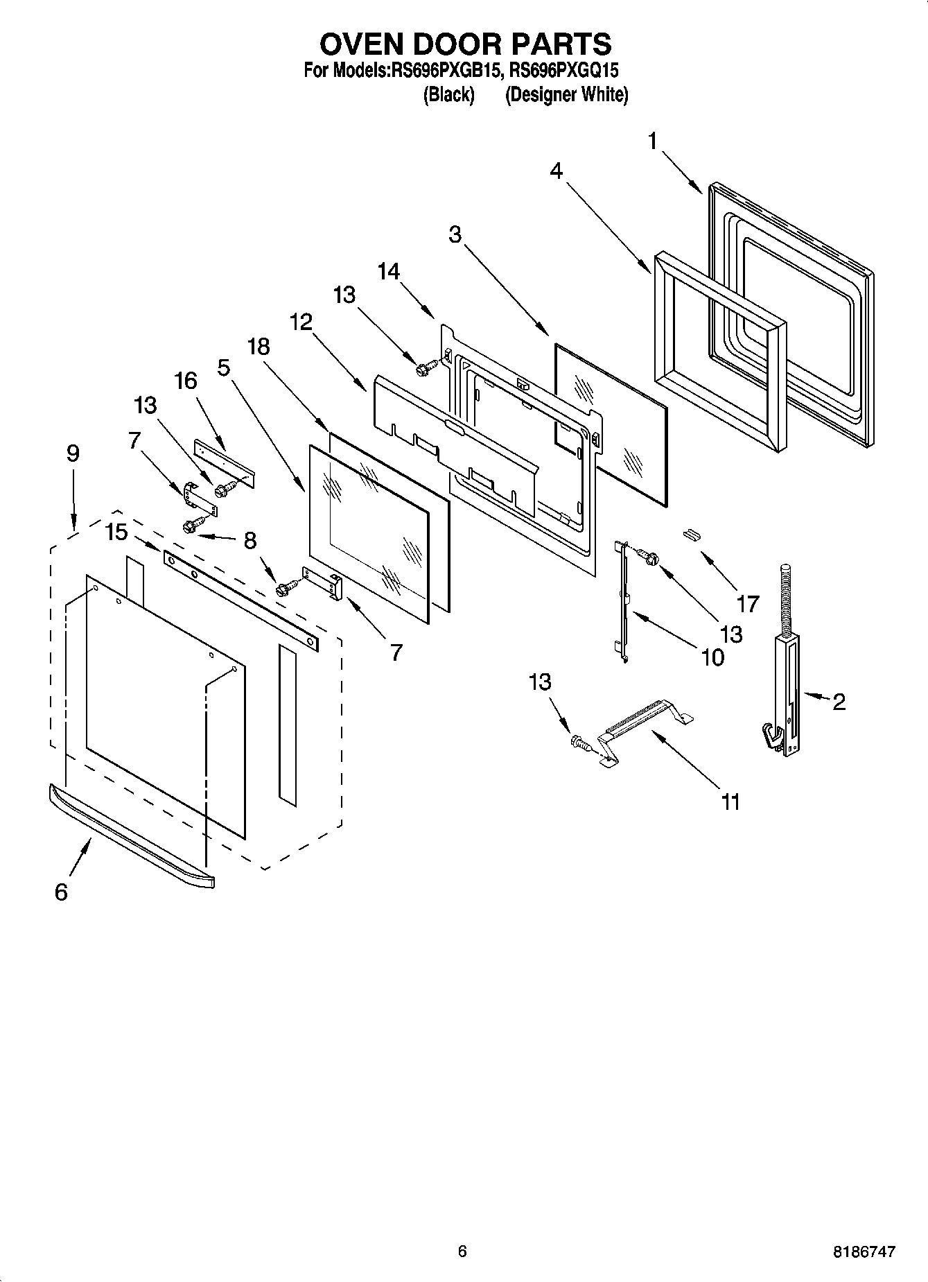 04 - OVEN DOOR PARTS