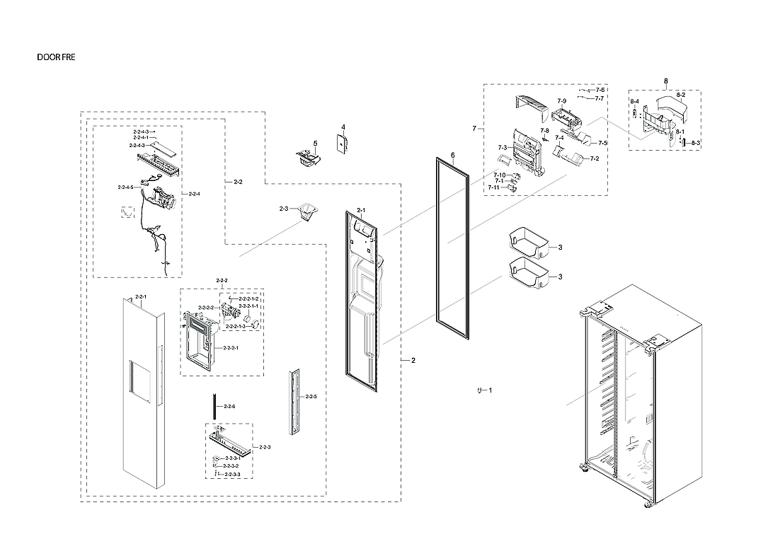 Freezer Door Parts
