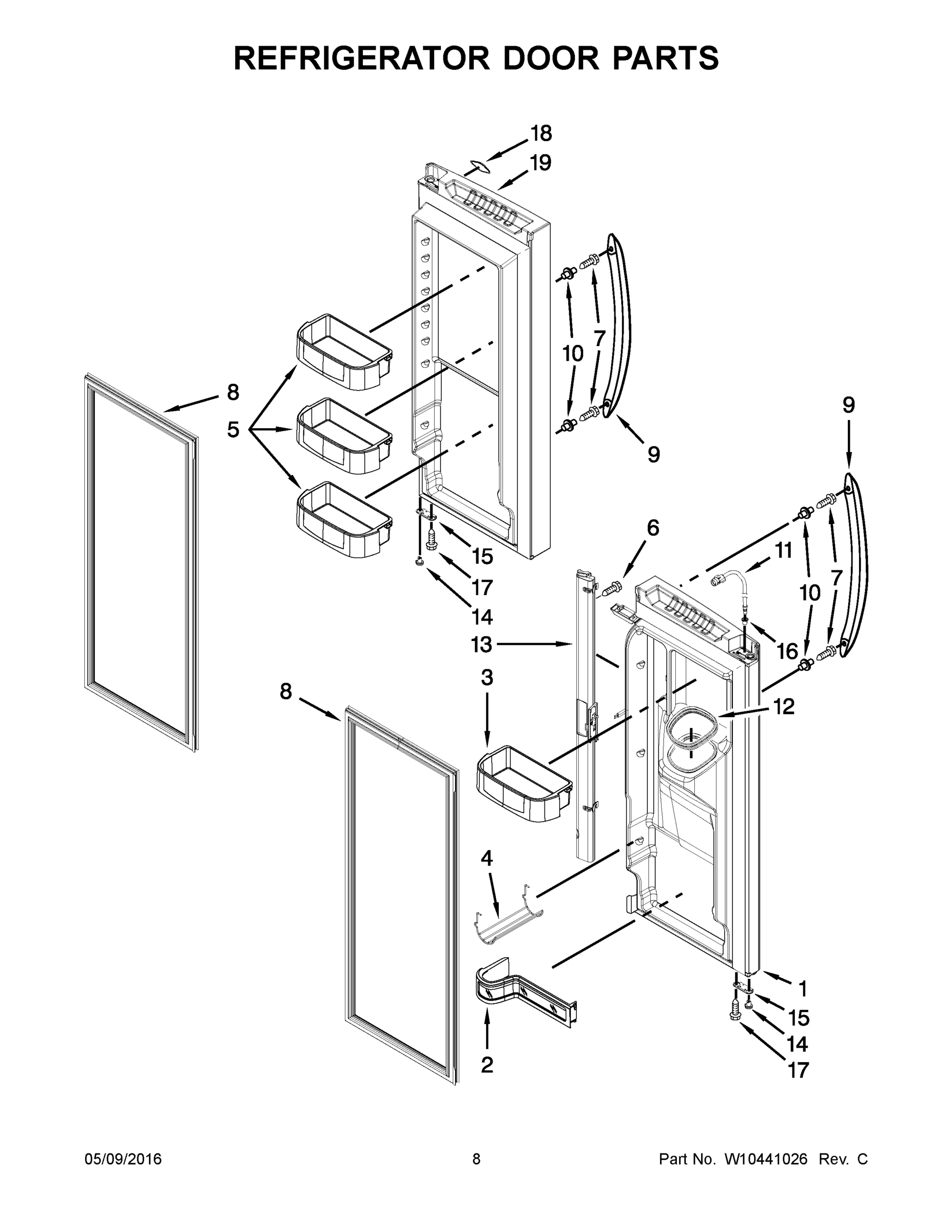 05 - REFRIGERATOR DOOR PARTS