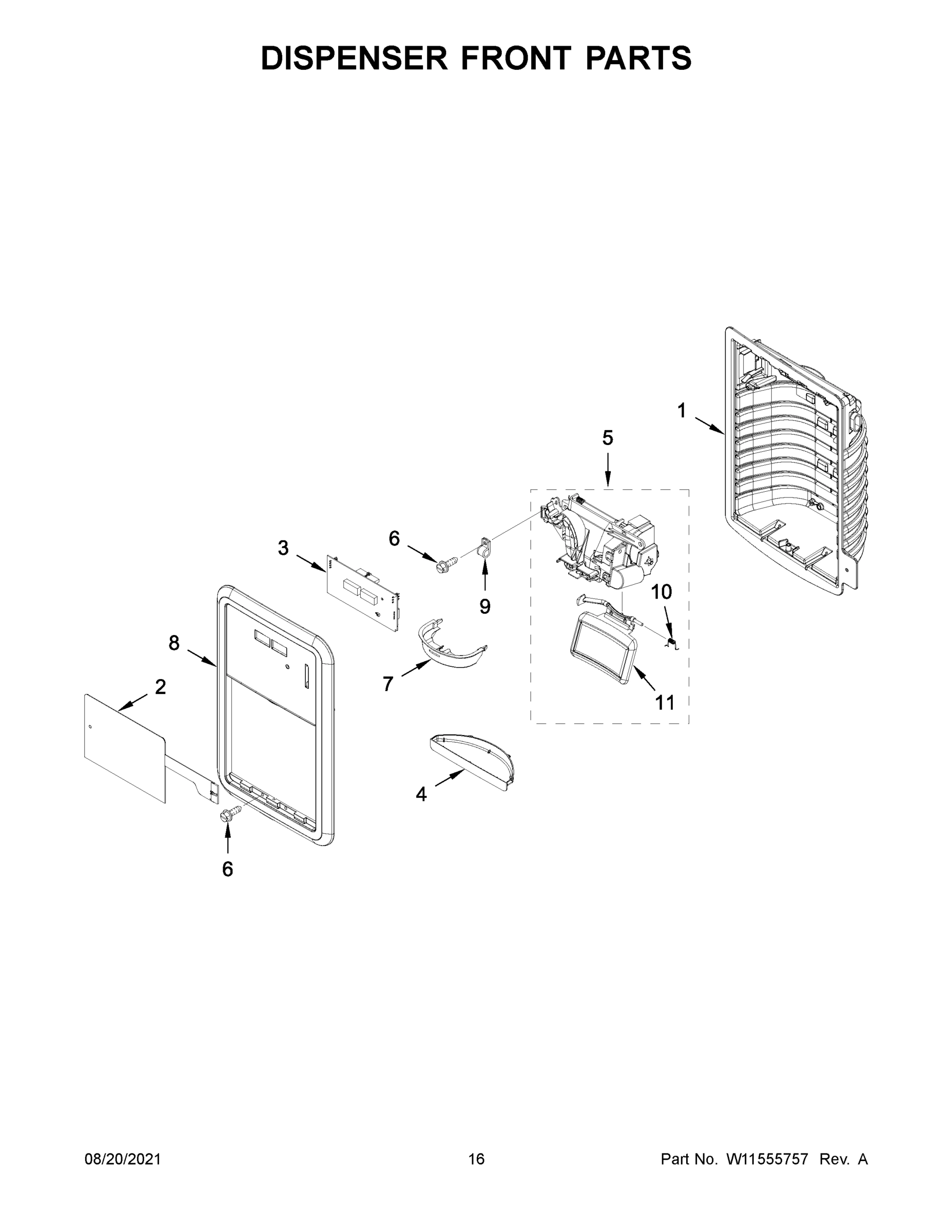 09 - DISPENSER FRONT PARTS