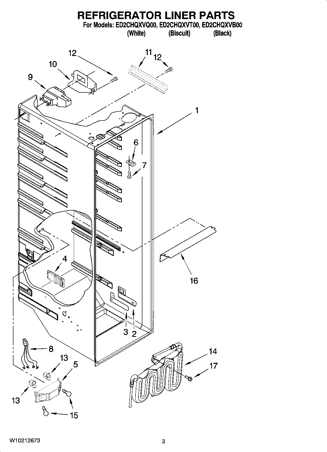 02 - REFRIGERATOR LINER PARTS