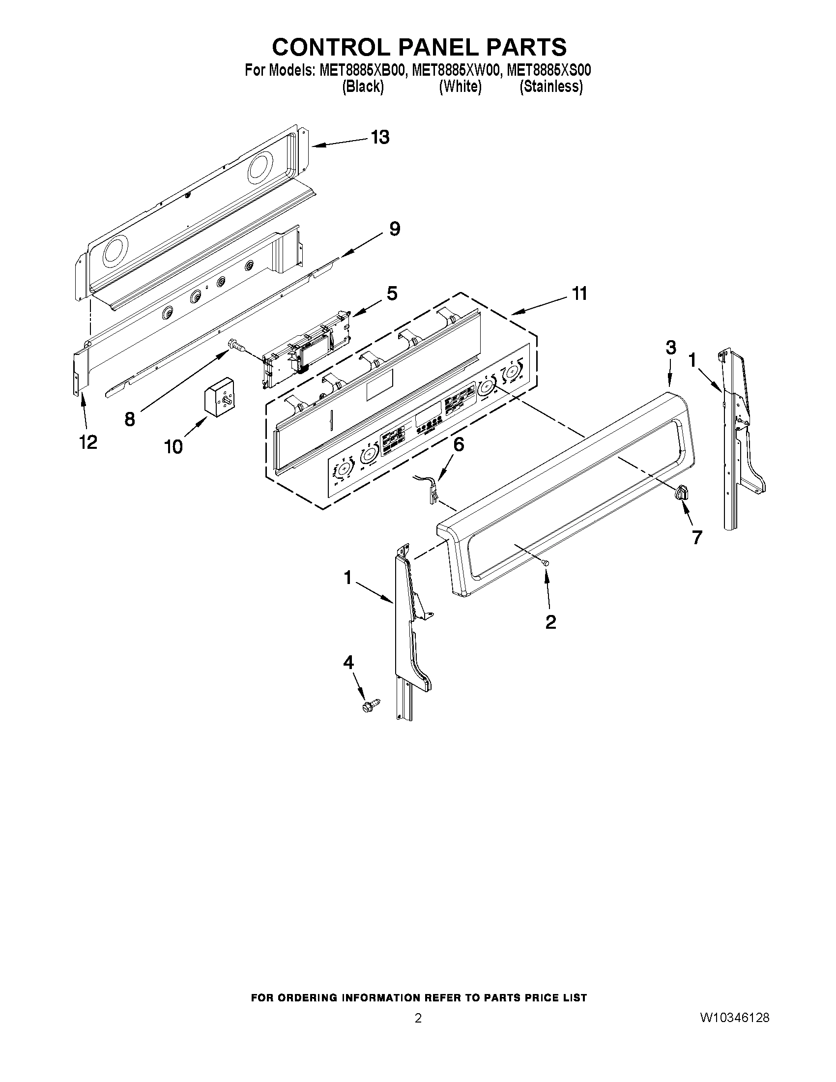 02 - CONTROL PANEL PARTS