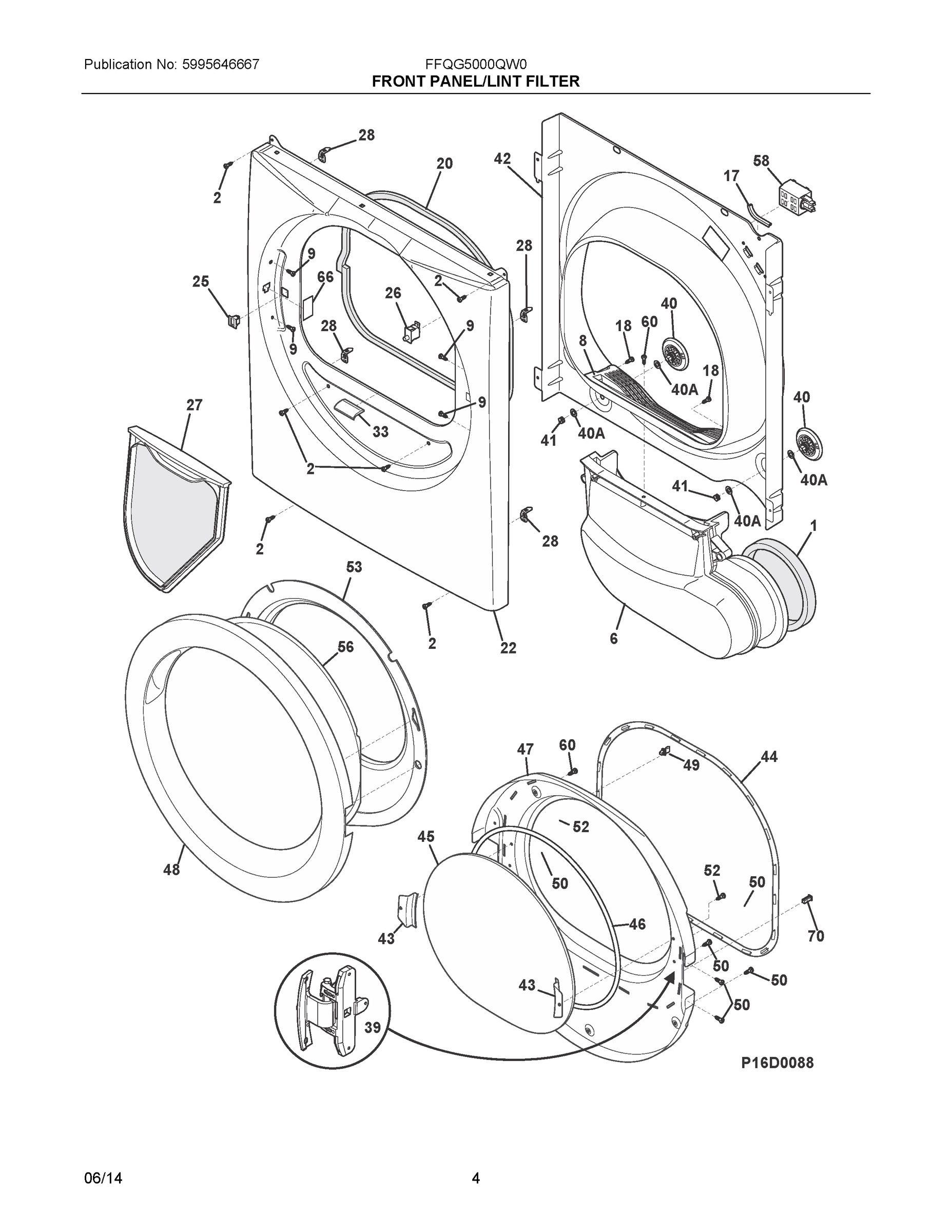 03 - FRONT PANEL/LINT FILTER