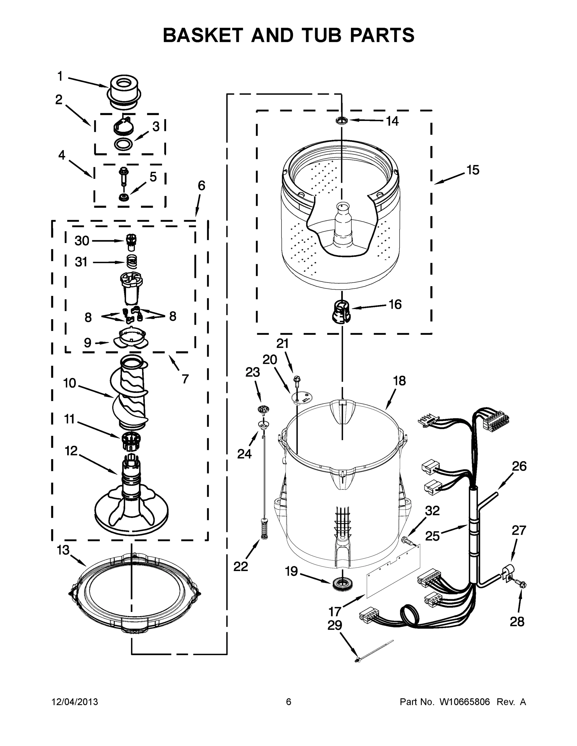 04 - BASKET AND TUB PARTS