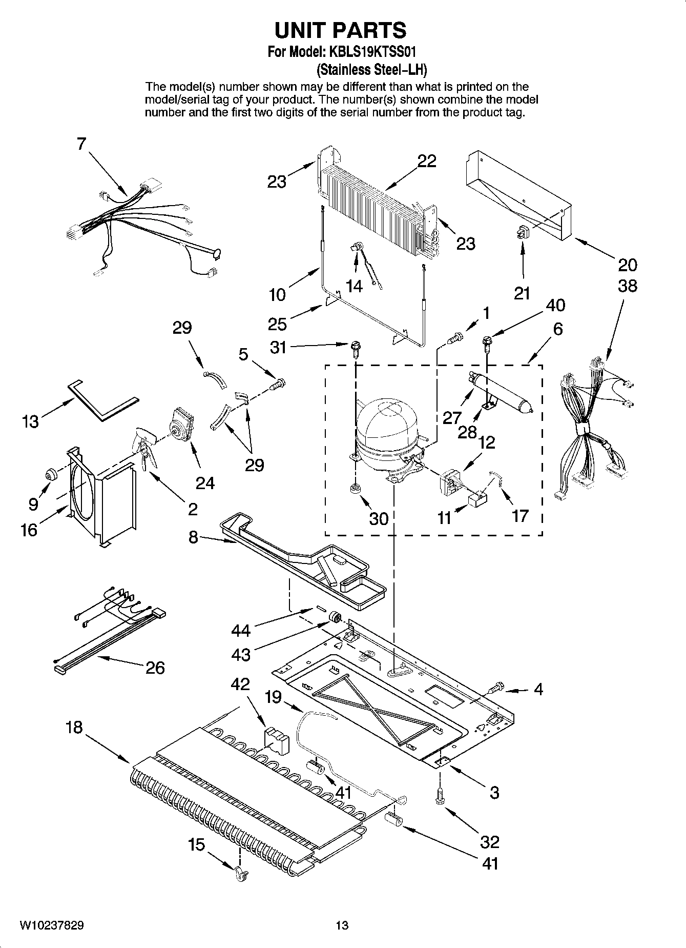 07 - UNIT PARTS, OPTIONAL PARTS (NOT INCLUDED)