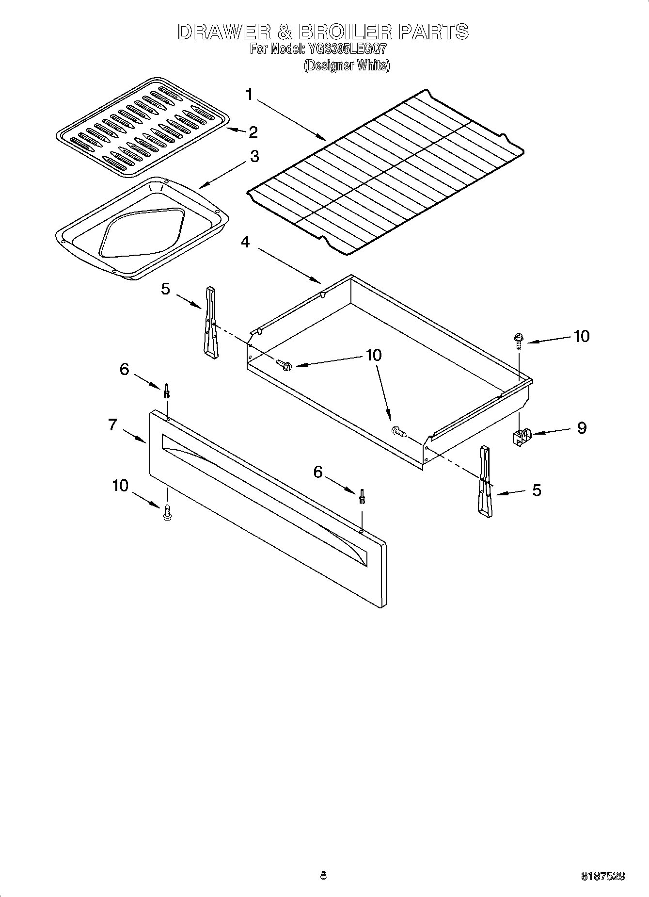 06 - DRAWER & BROILER PARTS, MISCELLANEOUS PARTS