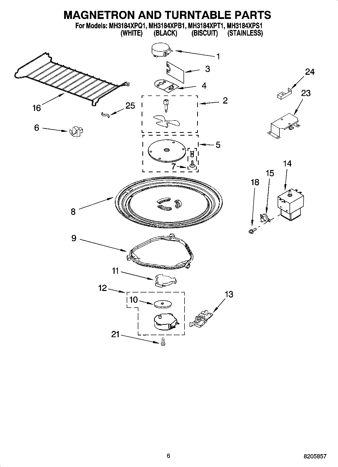 05 - MAGNETRON AND TURNTABLE PARTS