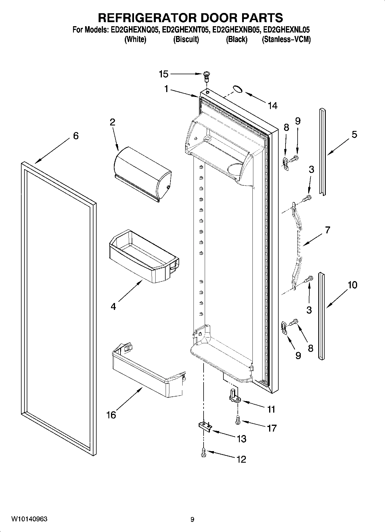 06 - REFRIGERATOR DOOR PARTS