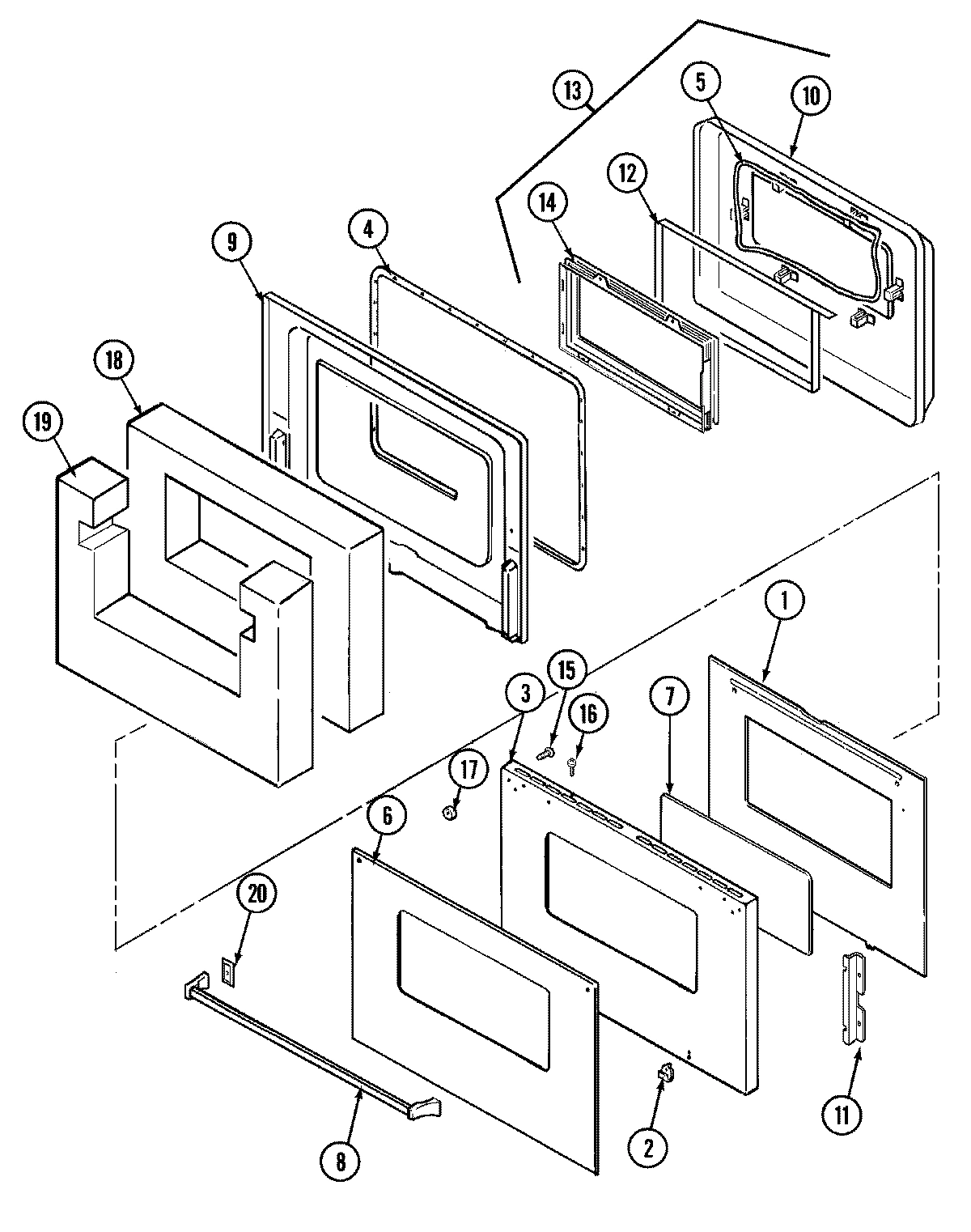 04 - DOOR ASSEMBLY-UPPER