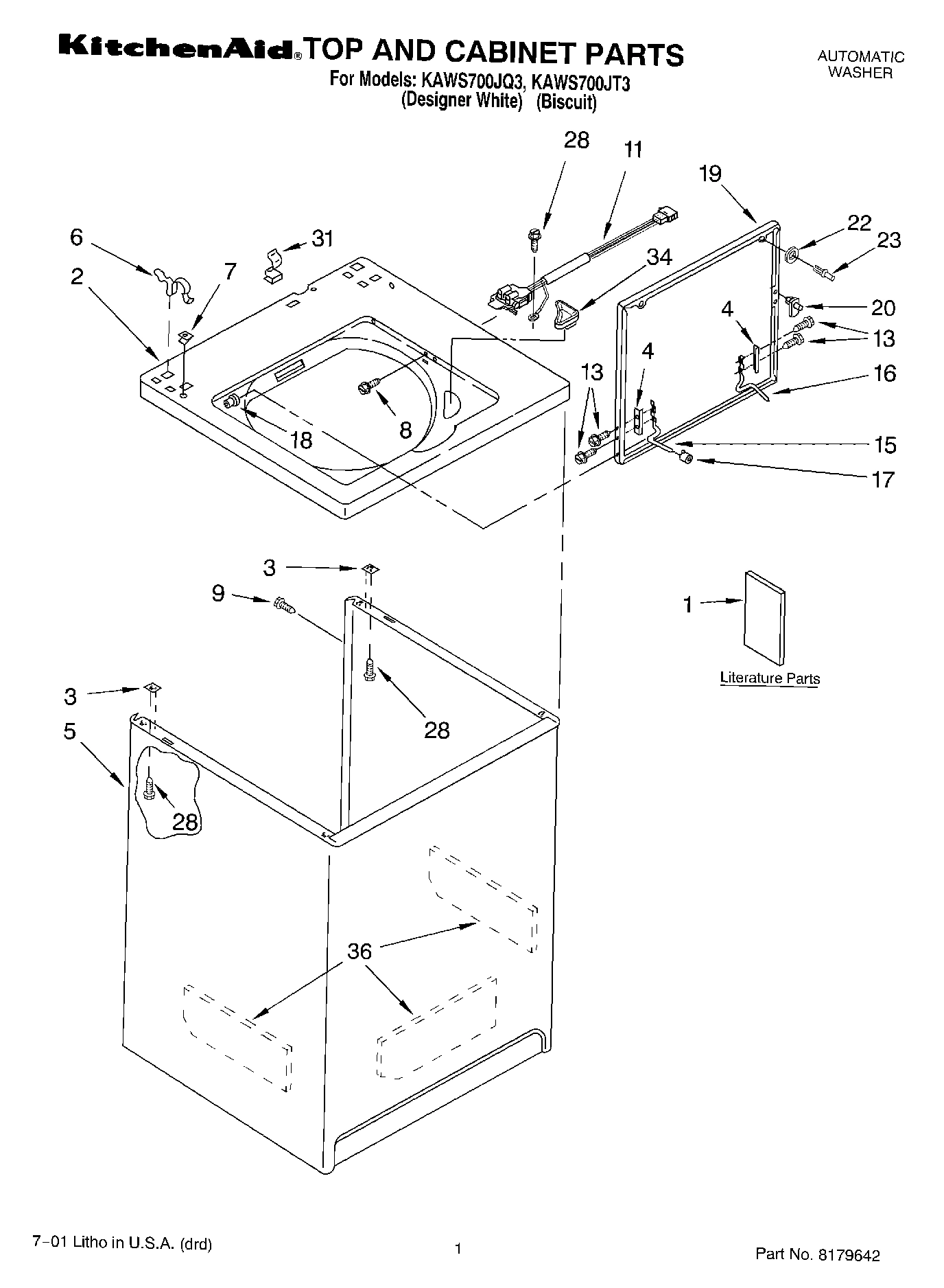 01 - TOP AND CABINET, LITERATURE