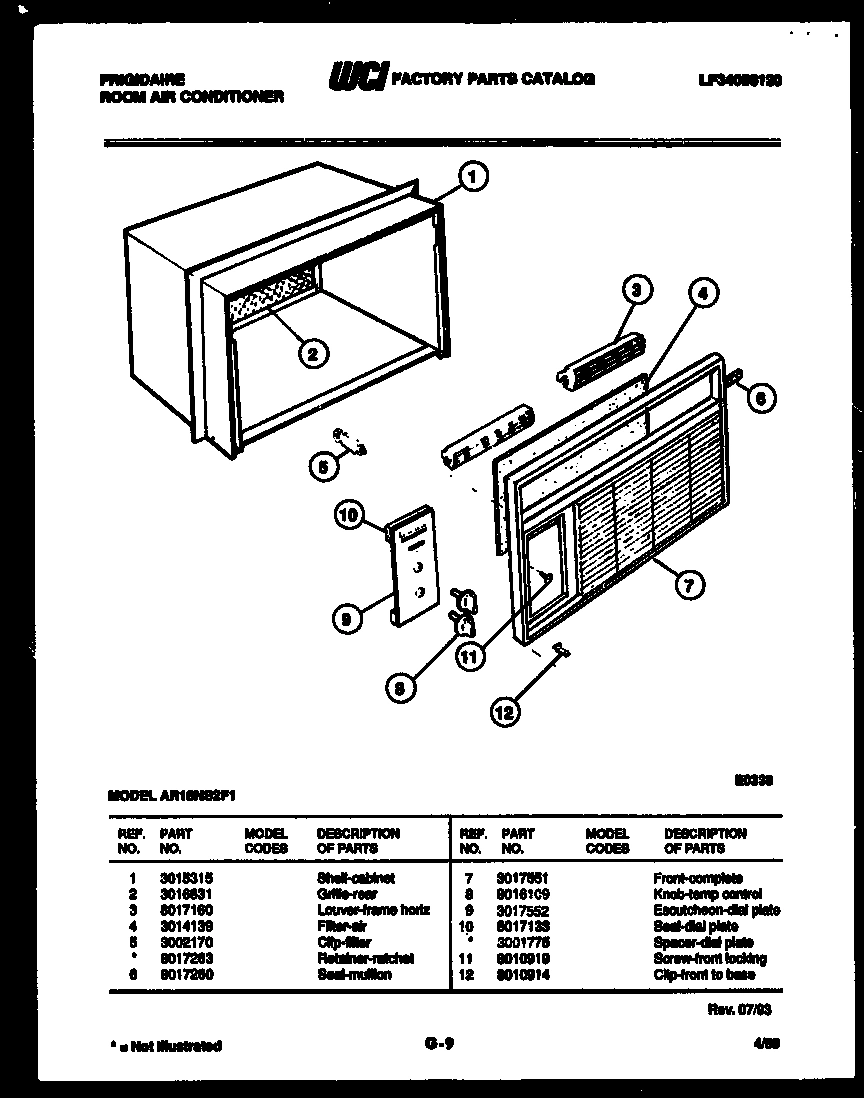 02 - CABINET PARTS