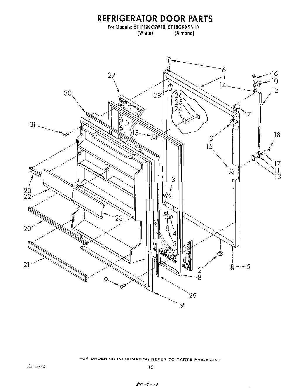 08 - REFRIGERATOR DOOR , LIT/OPTIONAL