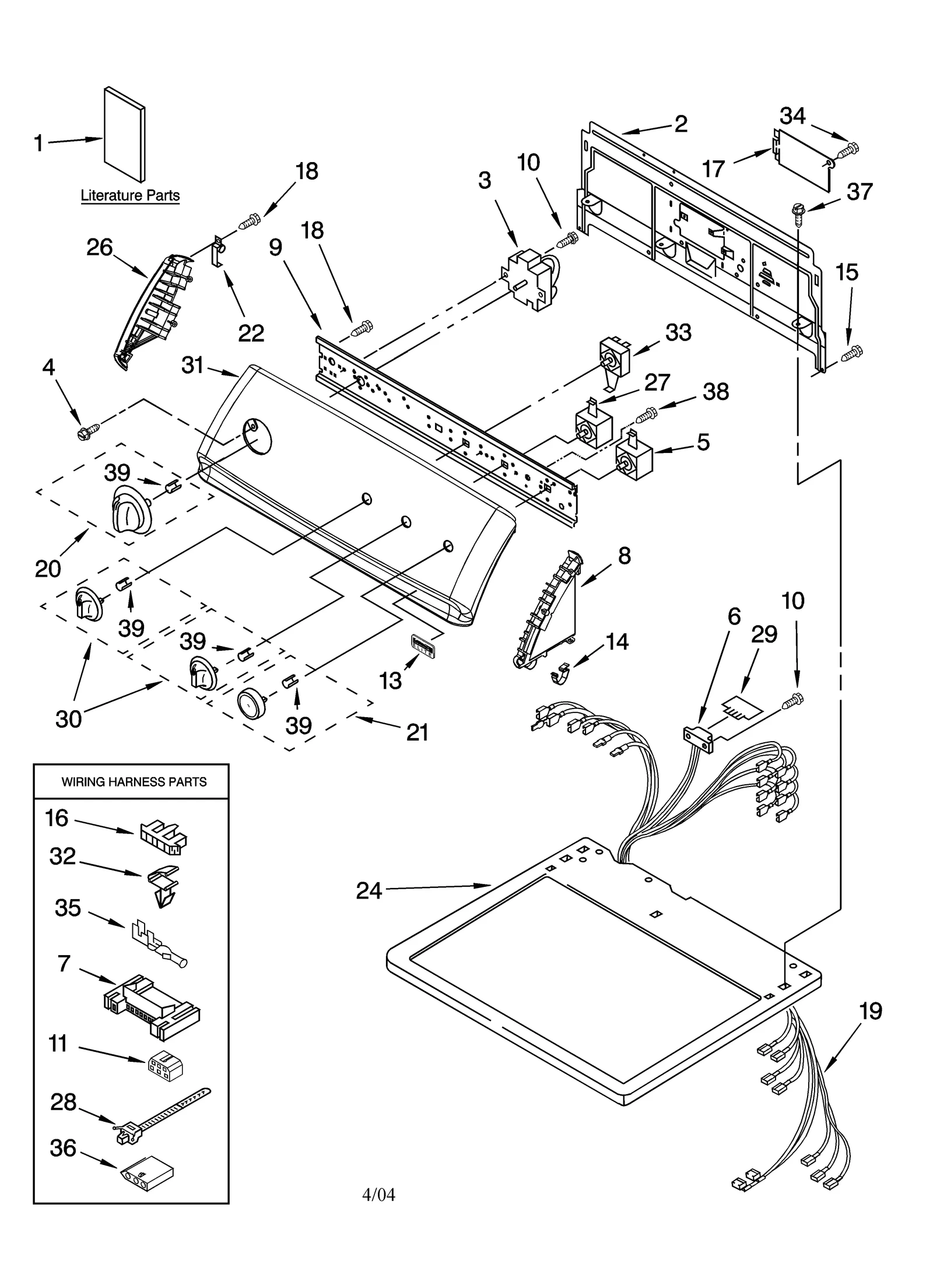TOP AND CONSOLE PARTS