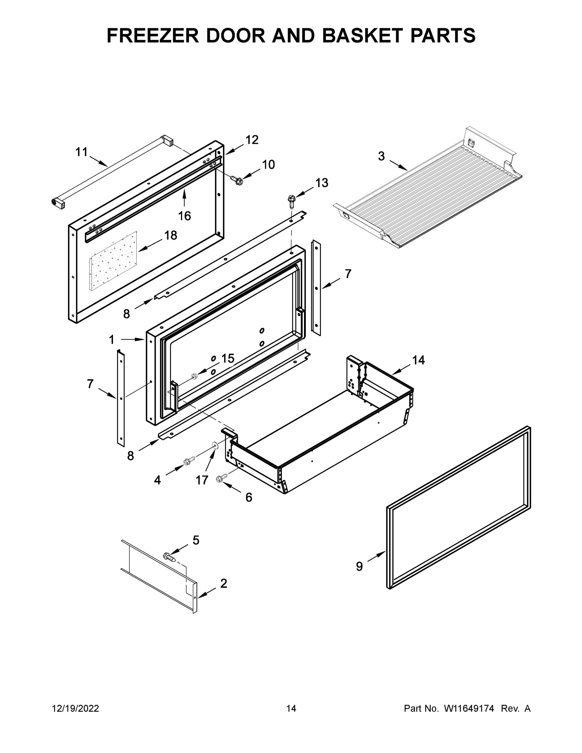 08 - FREEZER DOOR AND BASKET PARTS