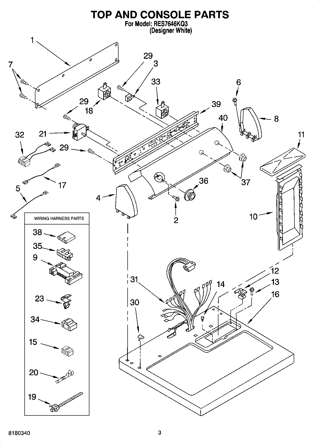 02 - TOP AND CONSOLE PARTS