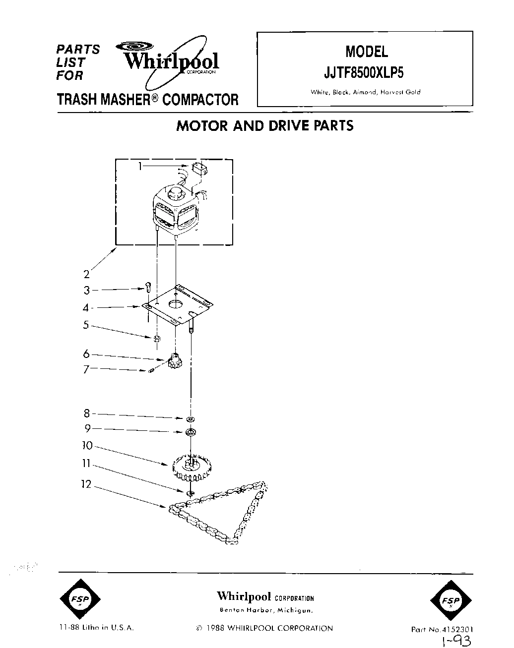 01 - MOTOR AND DRIVE, LIT/OPTIONAL