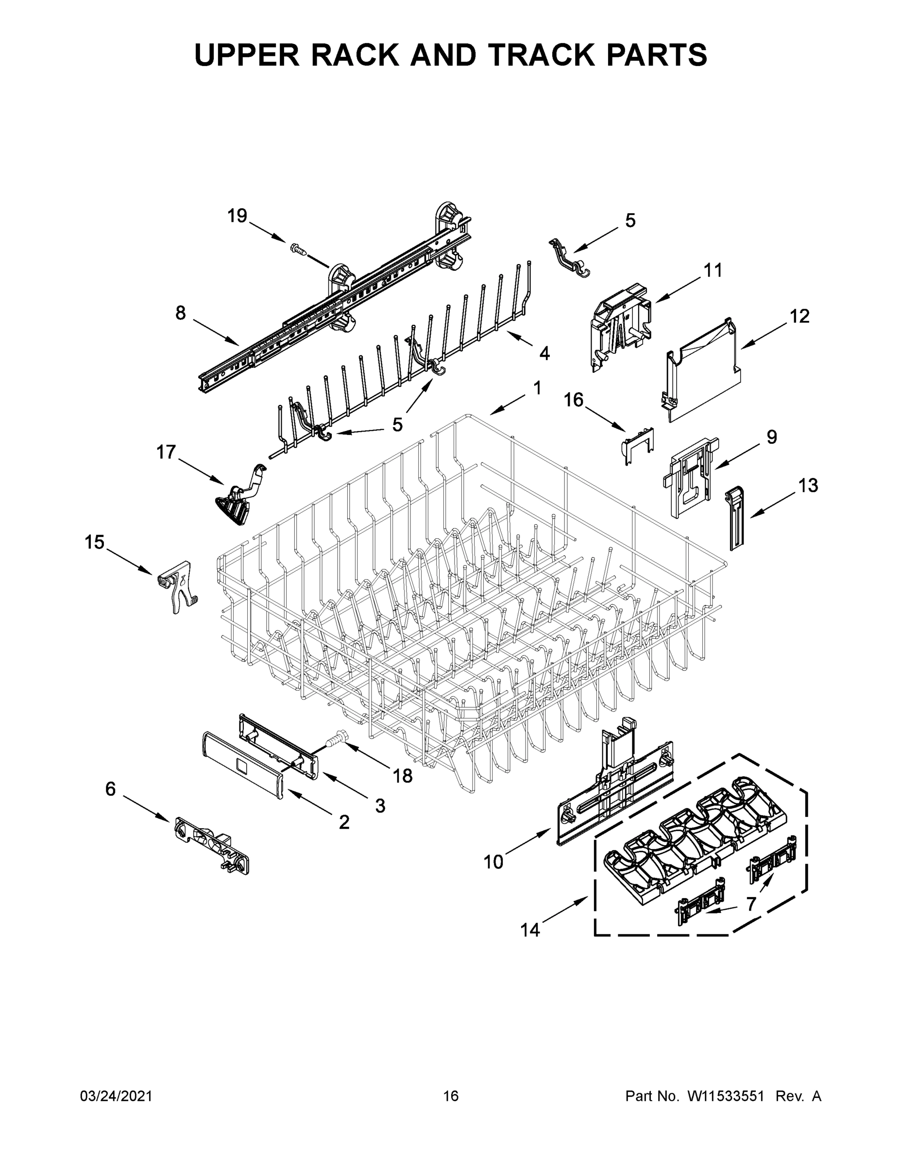 09 - UPPER RACK AND TRACK PARTS