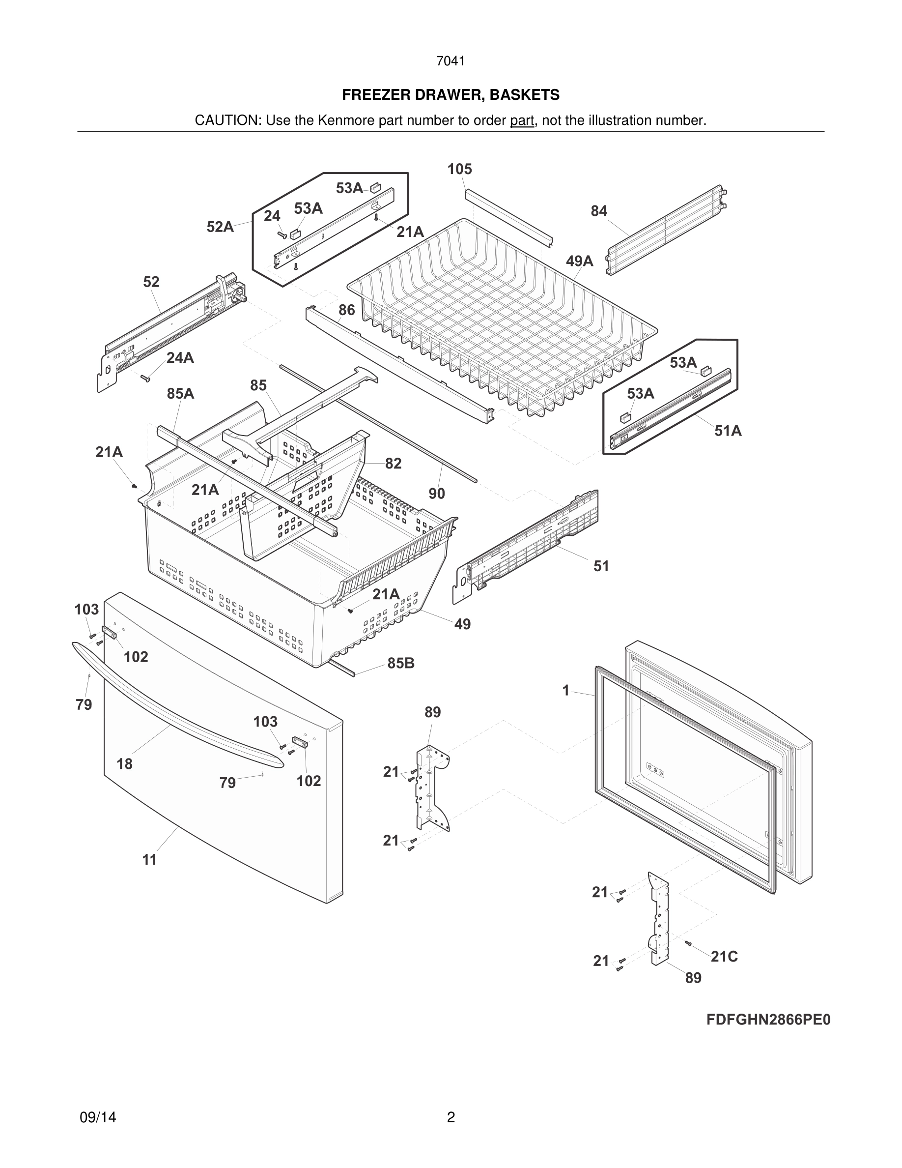 03 - FREEZER DRAWER, BASKETS