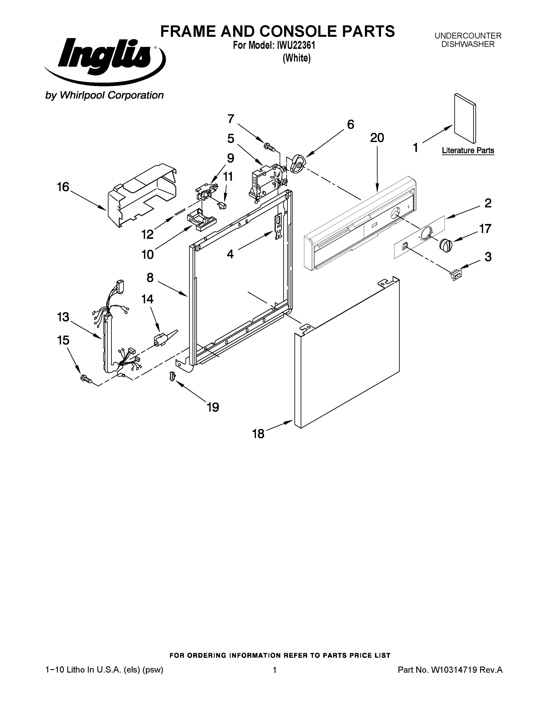 01 - FRAME AND CONSOLE PARTS
