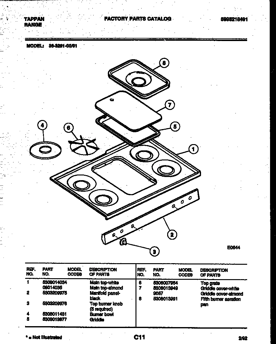 03 - COOKTOP PARTS