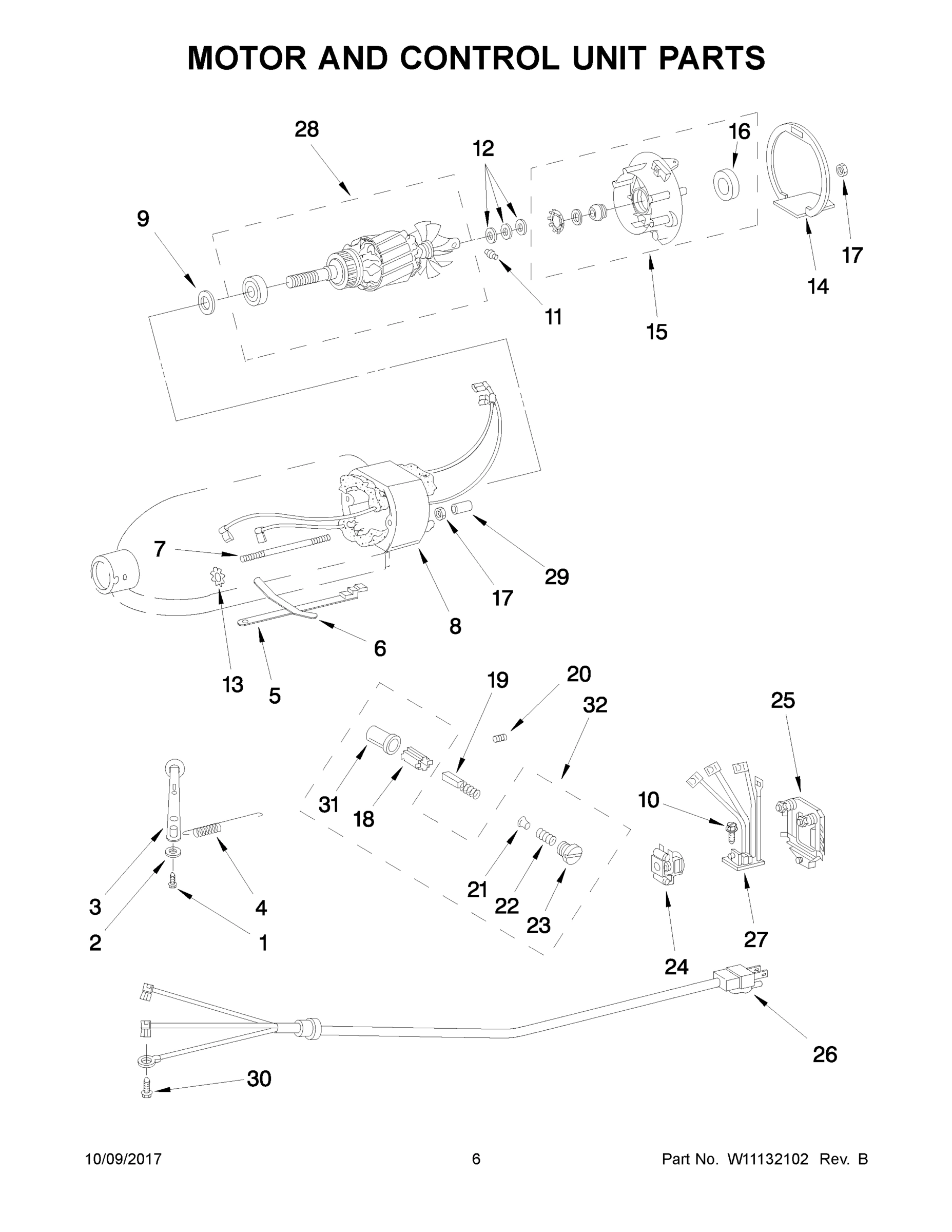 04 - MOTOR AND CONTROL UNIT PARTS