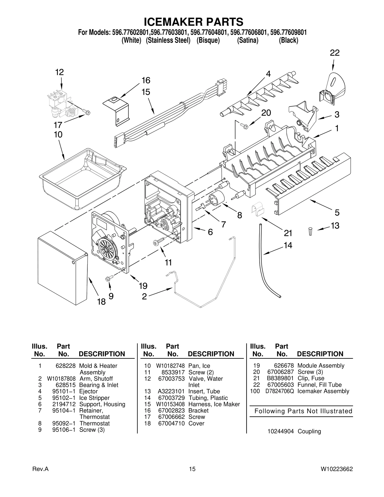 ICEMAKER PARTS