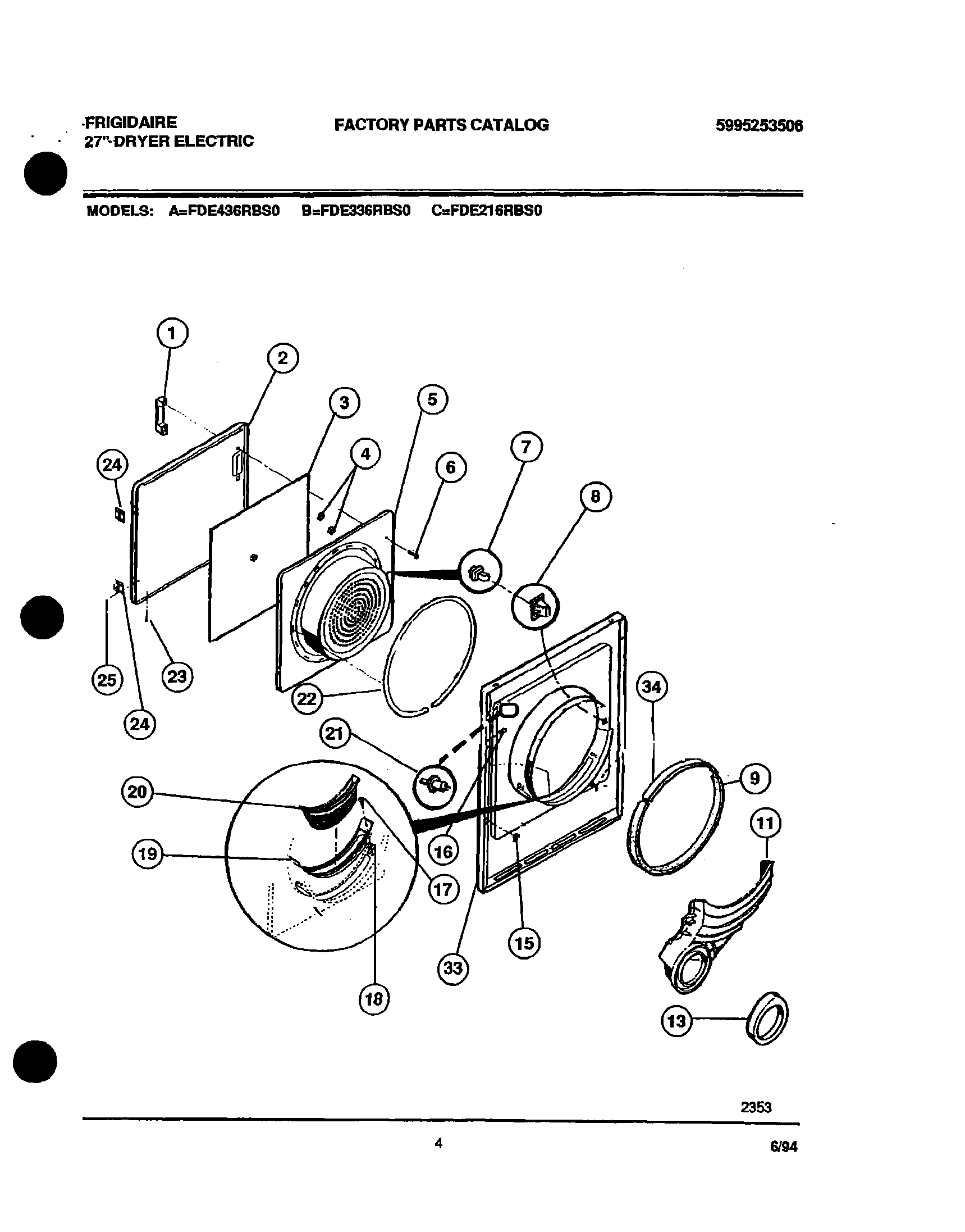 02 - DOOR, FRONT PANEL, LINT FILTER