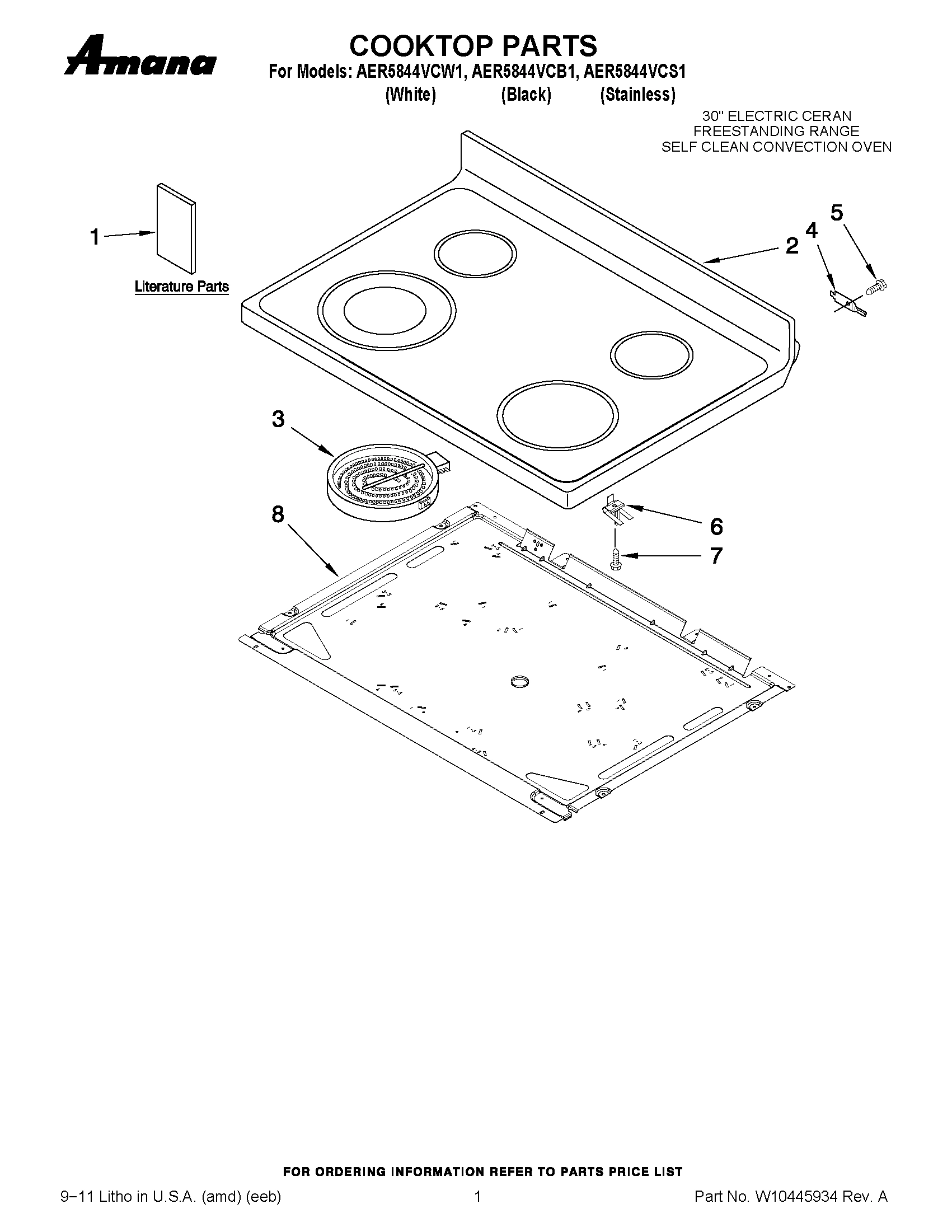 01 - COOKTOP PARTS