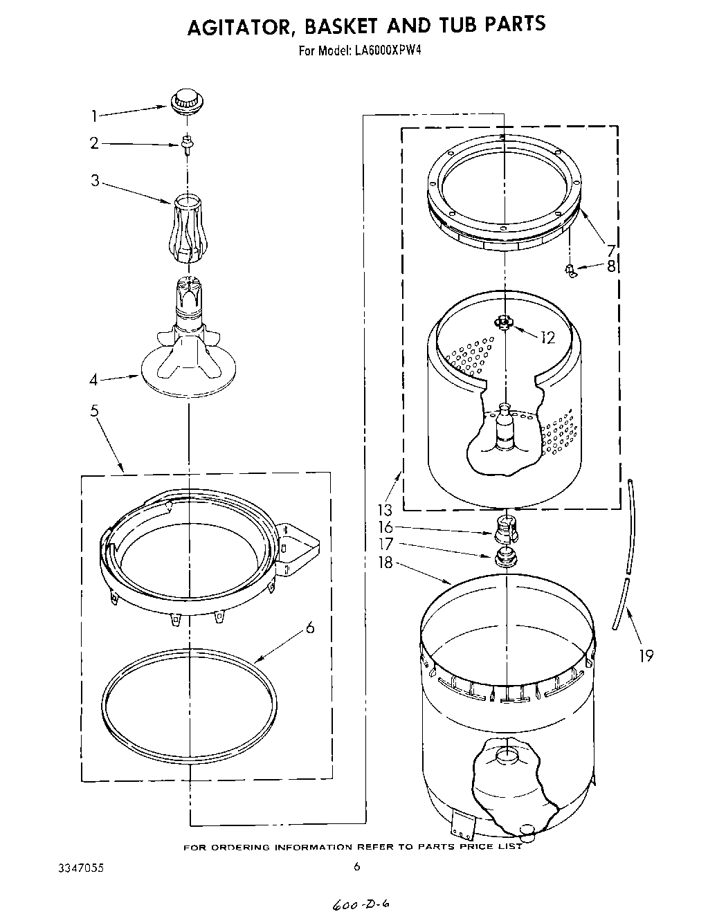 04 - AGITATOR, BASKET AND TUB