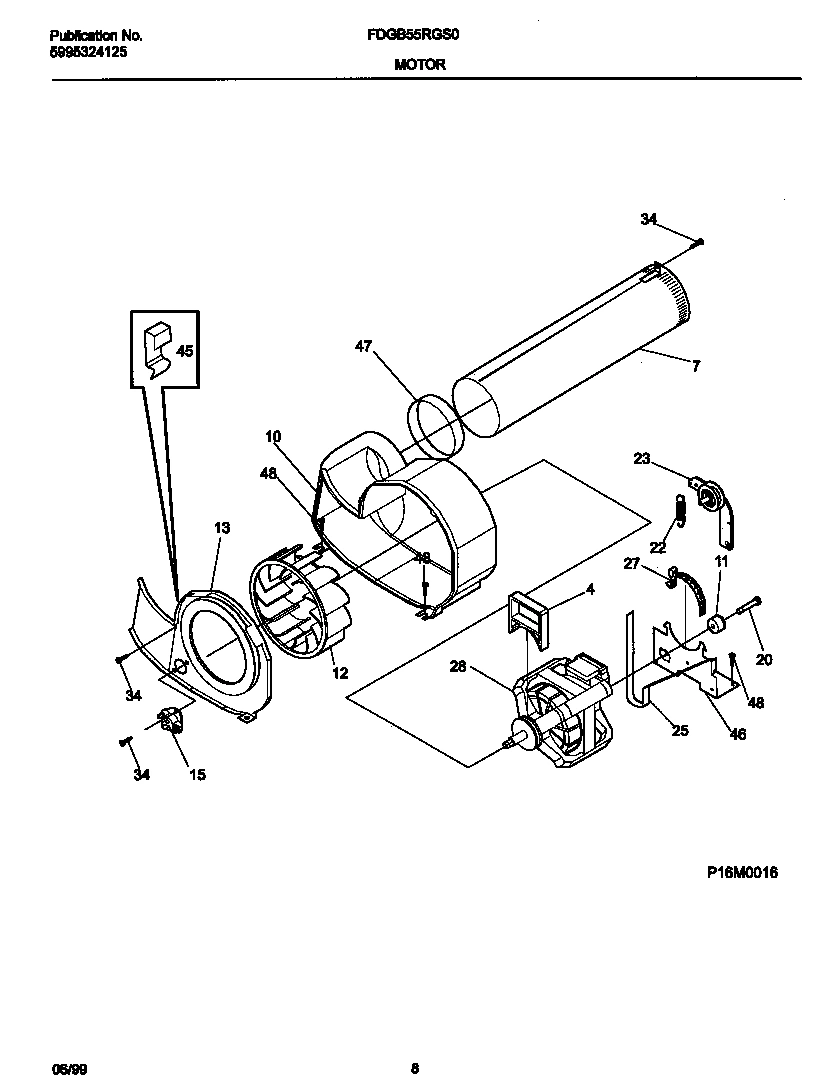 05 - P16M0016 MOTOR,BLOWER