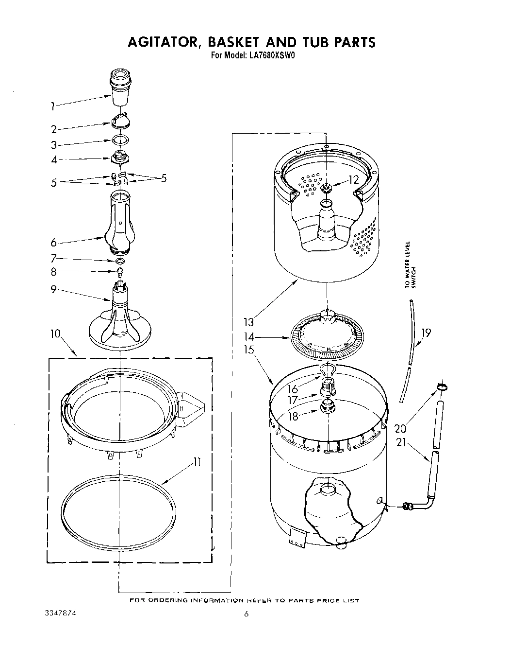 04 - AGITATOR, BASKET AND TUB
