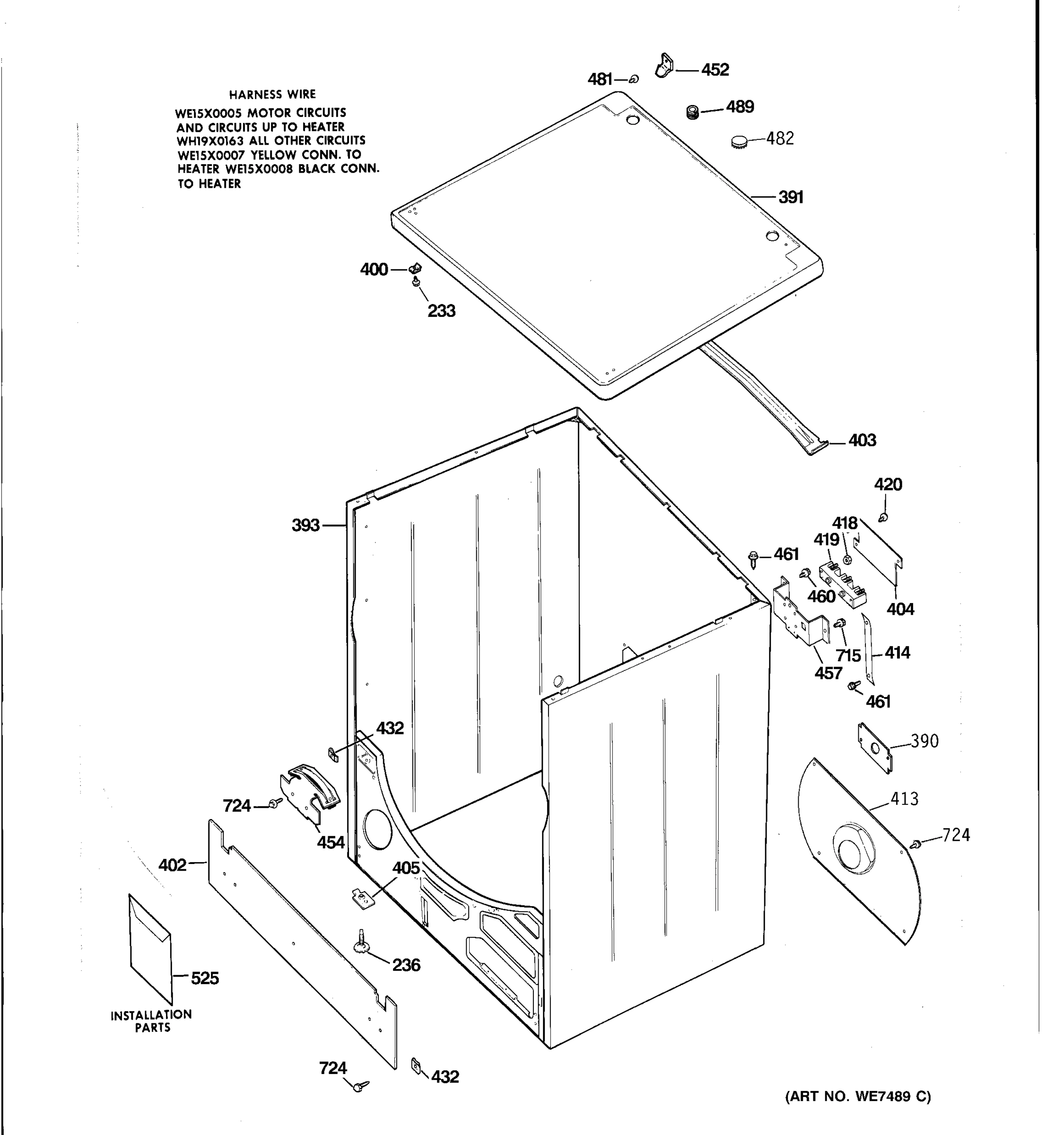 CABINET & TOP ASSEMBLY